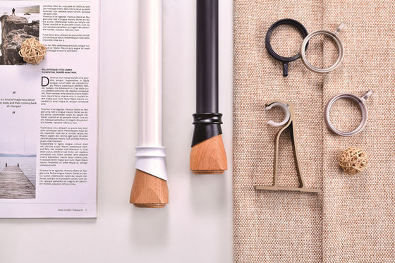 अच्छी कीमत perforated hook simple living room bedroom aluminum alloy rail pulley curtain rod ऑनलाइन