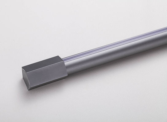 अच्छी कीमत Curtain Rod Simple White Black Silent Aluminum Alloy Roman Rod Single Rod Curtain Fitting Track ऑनलाइन