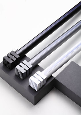 अच्छी कीमत Thickened mute aluminum alloy bracket side perforated curtain track single pole double pole ऑनलाइन